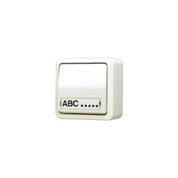 Switch a bilanciere 10 AX 250 V~ Switch deviatore universale con targhetta 9 x 40 mm, bianco арт. 606ANA