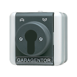 Switch a chiave con targhetta 9 x 50 mm inclusa placchetta di bloccaggio 10 AX 250 V~, commutatore per veneziane арт. 804.18W