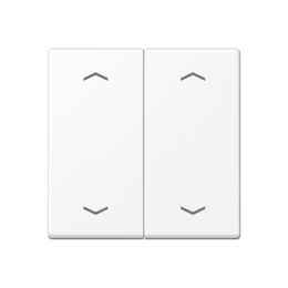 Copritasti con frecce per pulsante KNX 2 canali bianco alpino opaco арт. A102PBFWWM