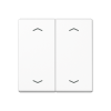 Copritasti con frecce per pulsante KNX 2 canali bianco alpino арт. A102PWW