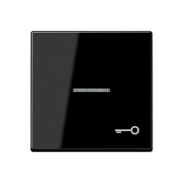 Copritasto con uscita luce, simbolo porta per pulsanti illuminati, nero арт. A590KO5TSW