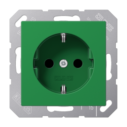 Socket SCHUKO® 16 A 250 V~, antibatterico, verde арт. ABA1520BFGN