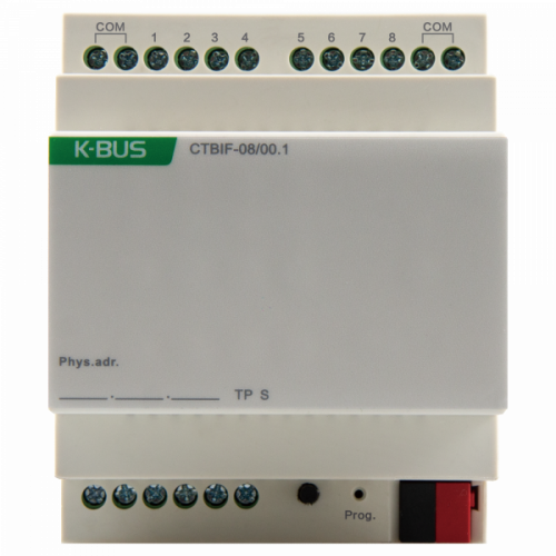 KNX Universal Interface 8-Fold, DIN-rail Mounted